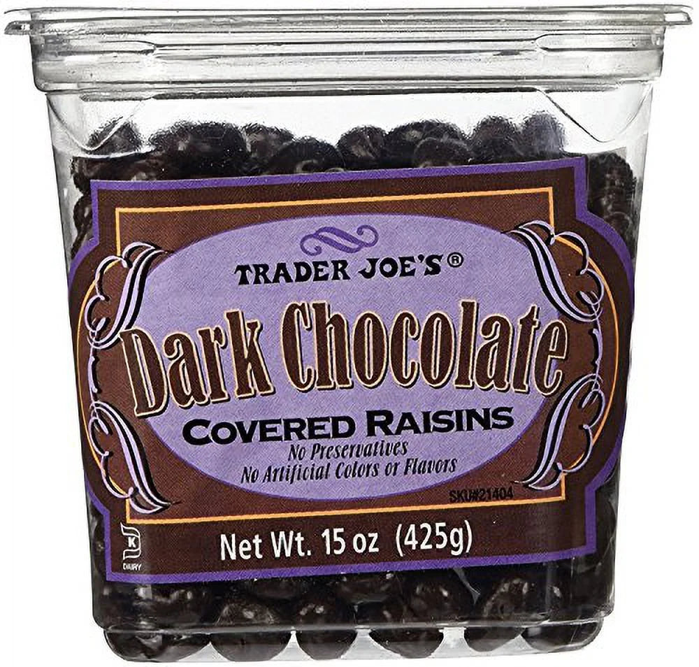Dark Chocolate Almonds Butter Cups And Raisins A8224