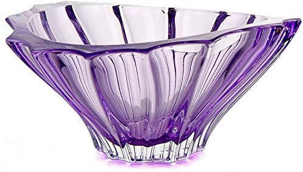 Amethyst Purple Crystal Glass Bowl-Vase Q59969