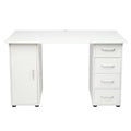Wood Computer Desk with 4 Drawers & Cabinet Y208313