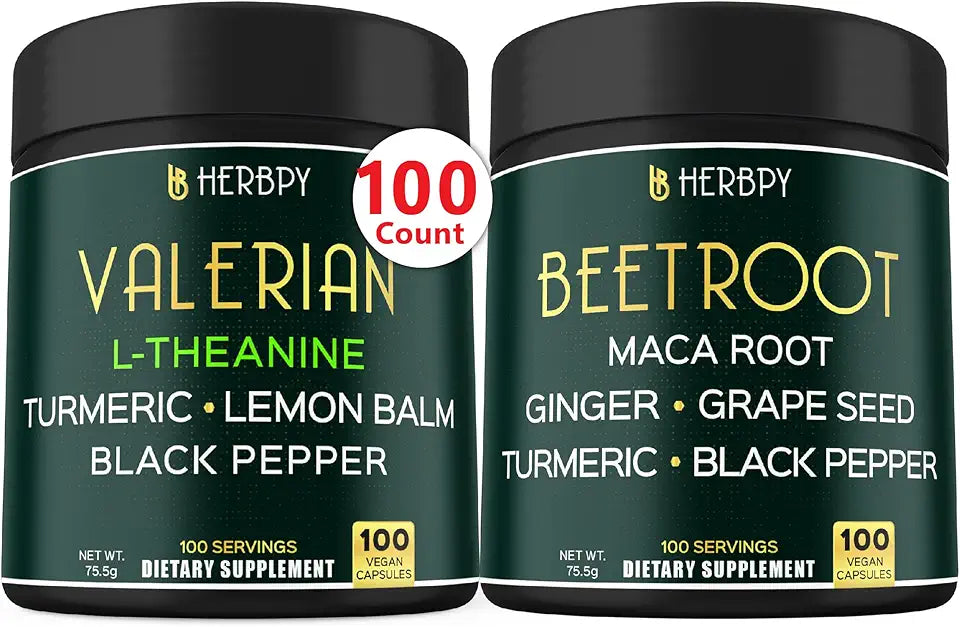 Valerian Root Supplement & Beet Root Capsules C989