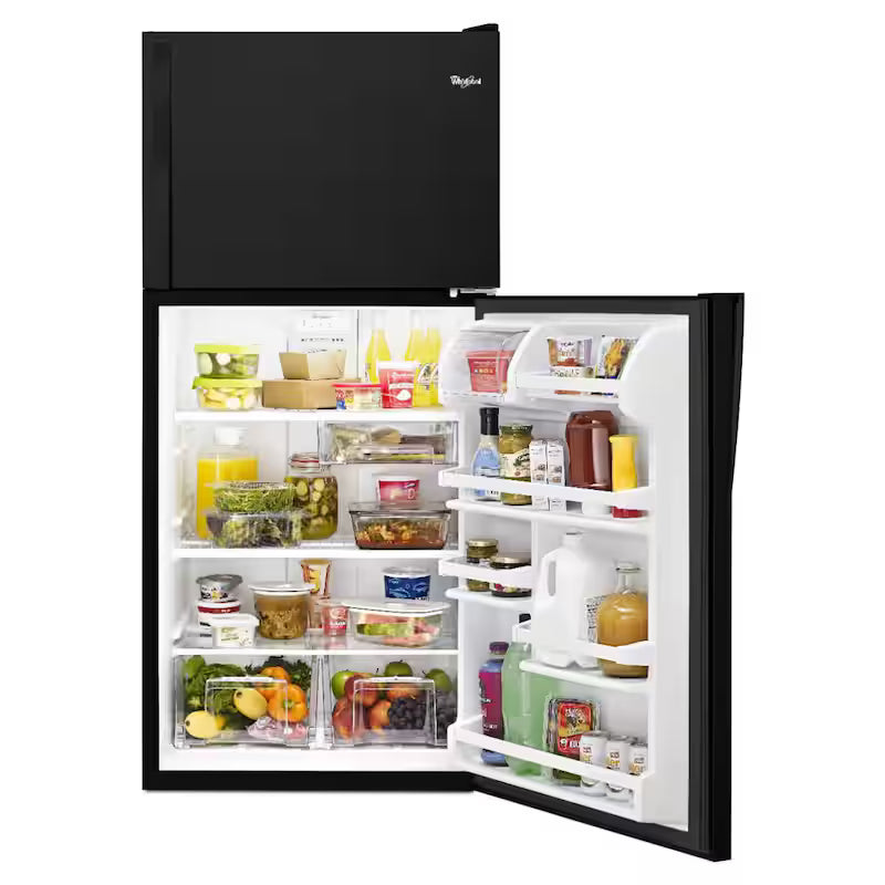 30 in. 18.3 cu. ft. Black Top Freezer Refrigerator N464