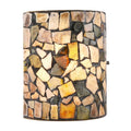 Black Stone Glass Wall Sconce Z294