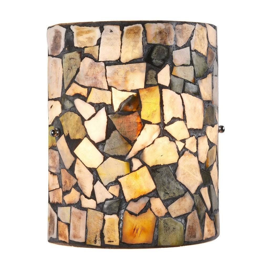 Black Stone Glass Wall Sconce Z294