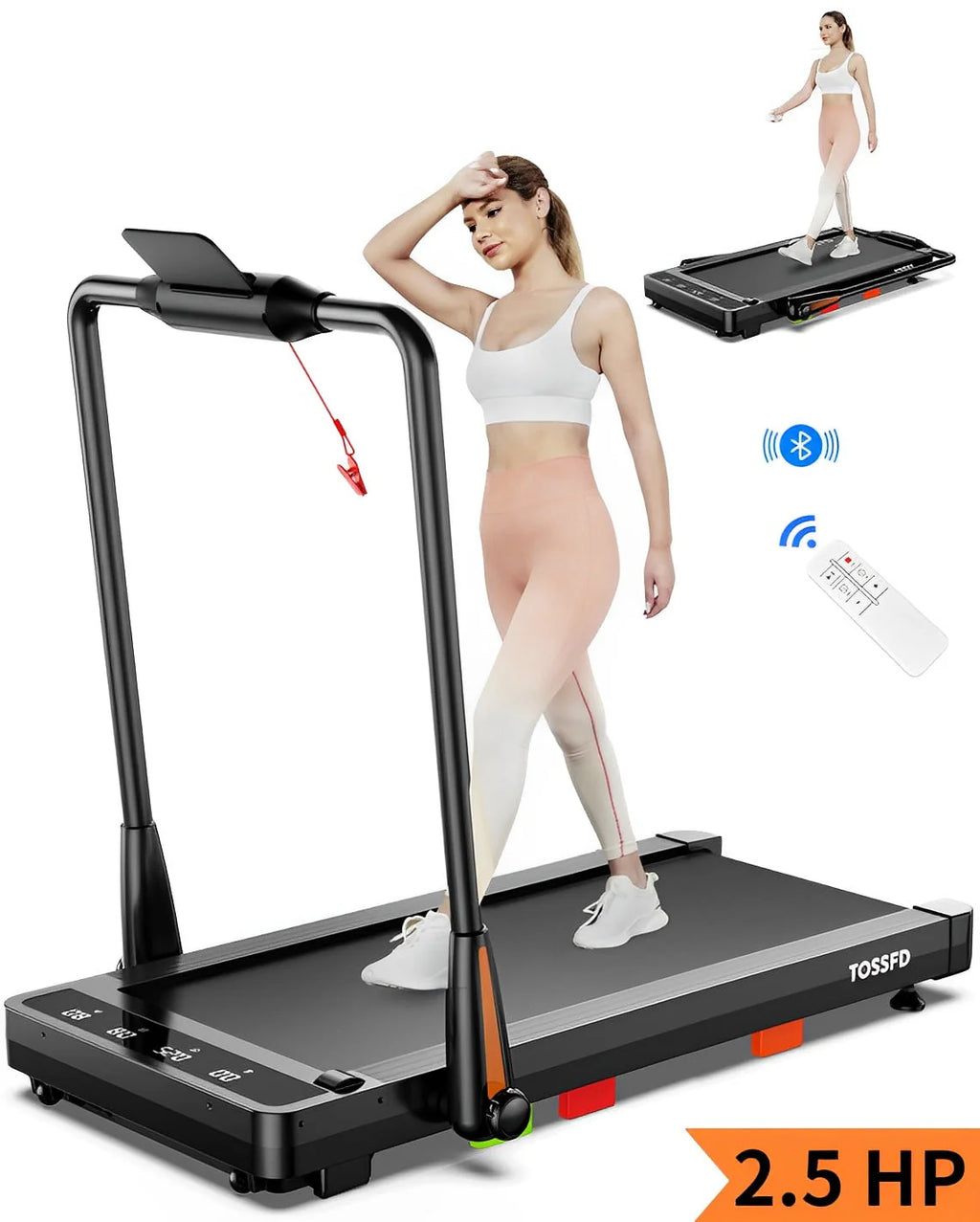 2 in 1 Folding Treadmill Walking Pad R39761
