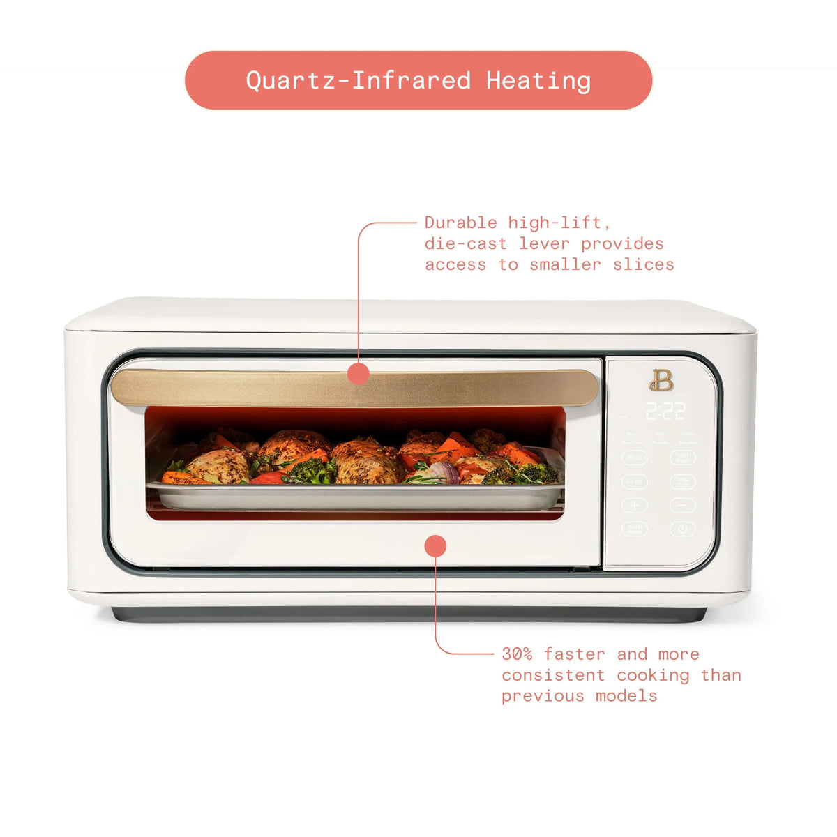Infrared Air Fry Toaster Oven, 9-Slice, 1800 W, Black Sesame I1595