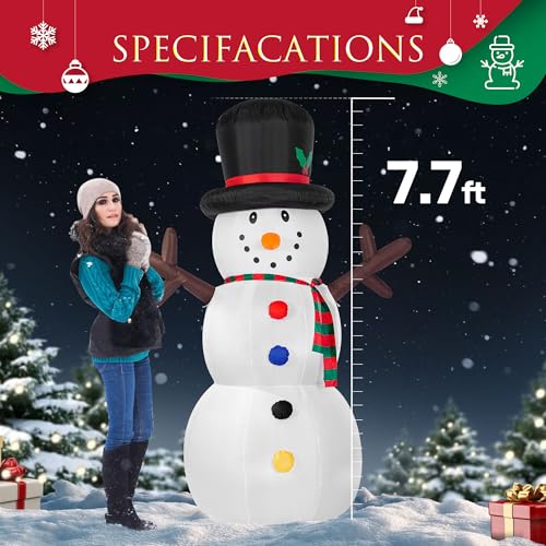6FT Christmas Inflatable Snowman with Penguin P1723