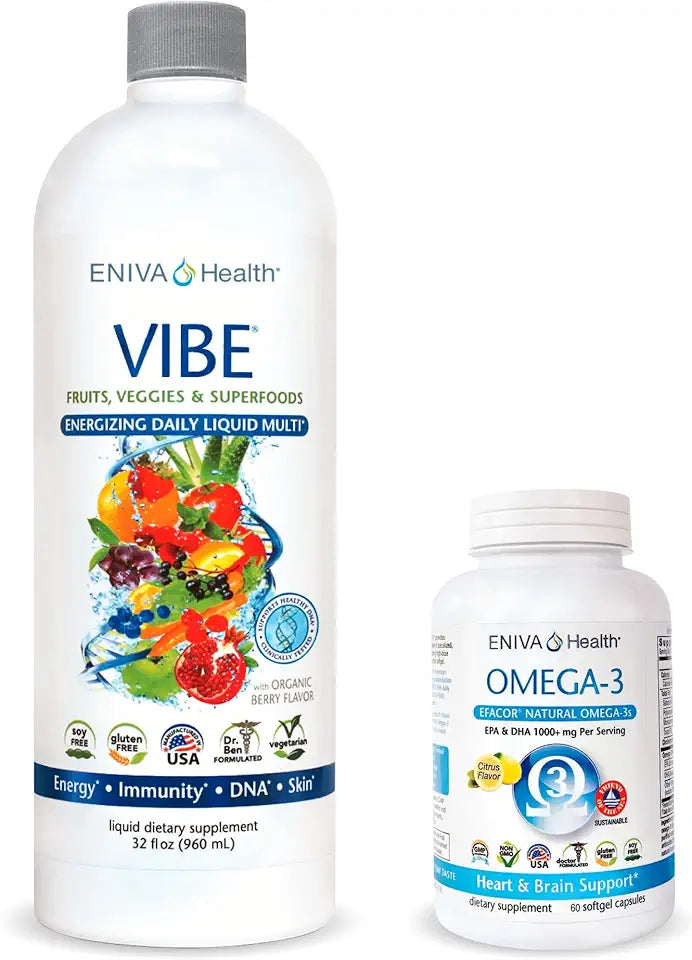 Liquid Daily Multivitamin 32oz and Omega-3 Fish Oil 60 caps L4530
