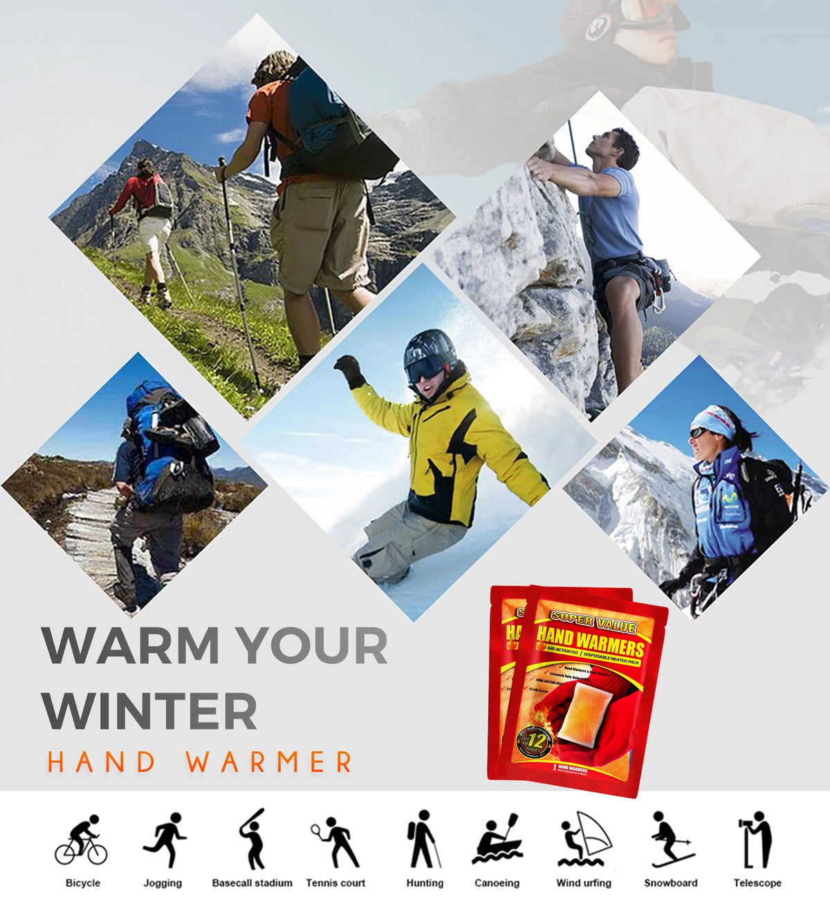 Disposable Hand Warmers 90 Pack S2689