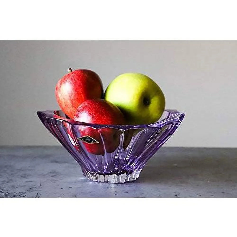 Amethyst Purple Crystal Glass Bowl-Vase Q59969
