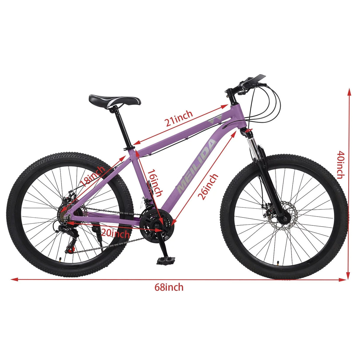 26-inch 21-Speed Lightweight Aluminum Mountain Bike P676