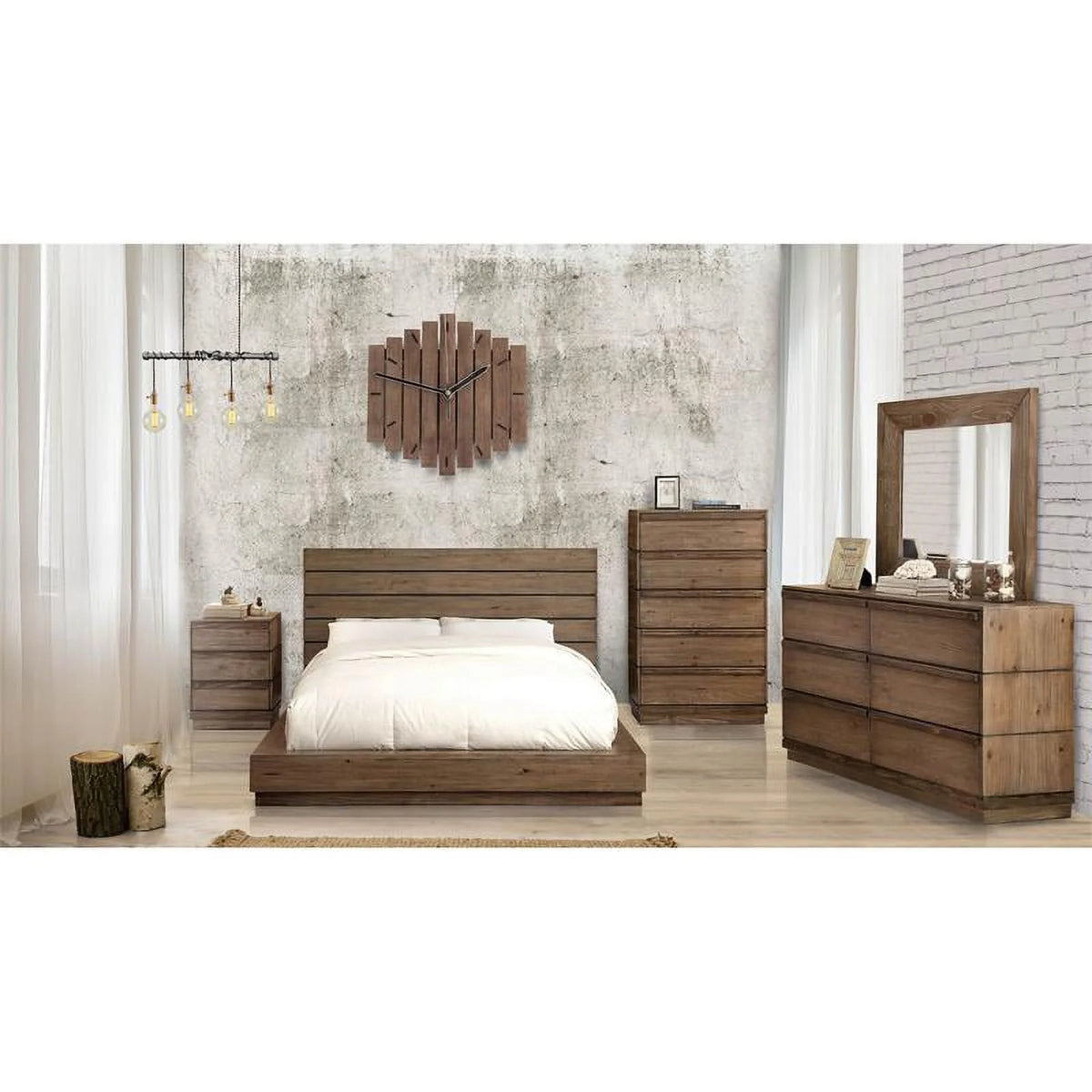 Farmhouse Wood 6-Drawer Dresser R7702
