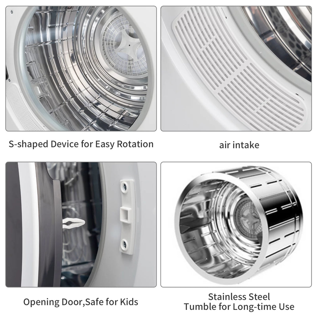 Compact Electric Dryer White X4163