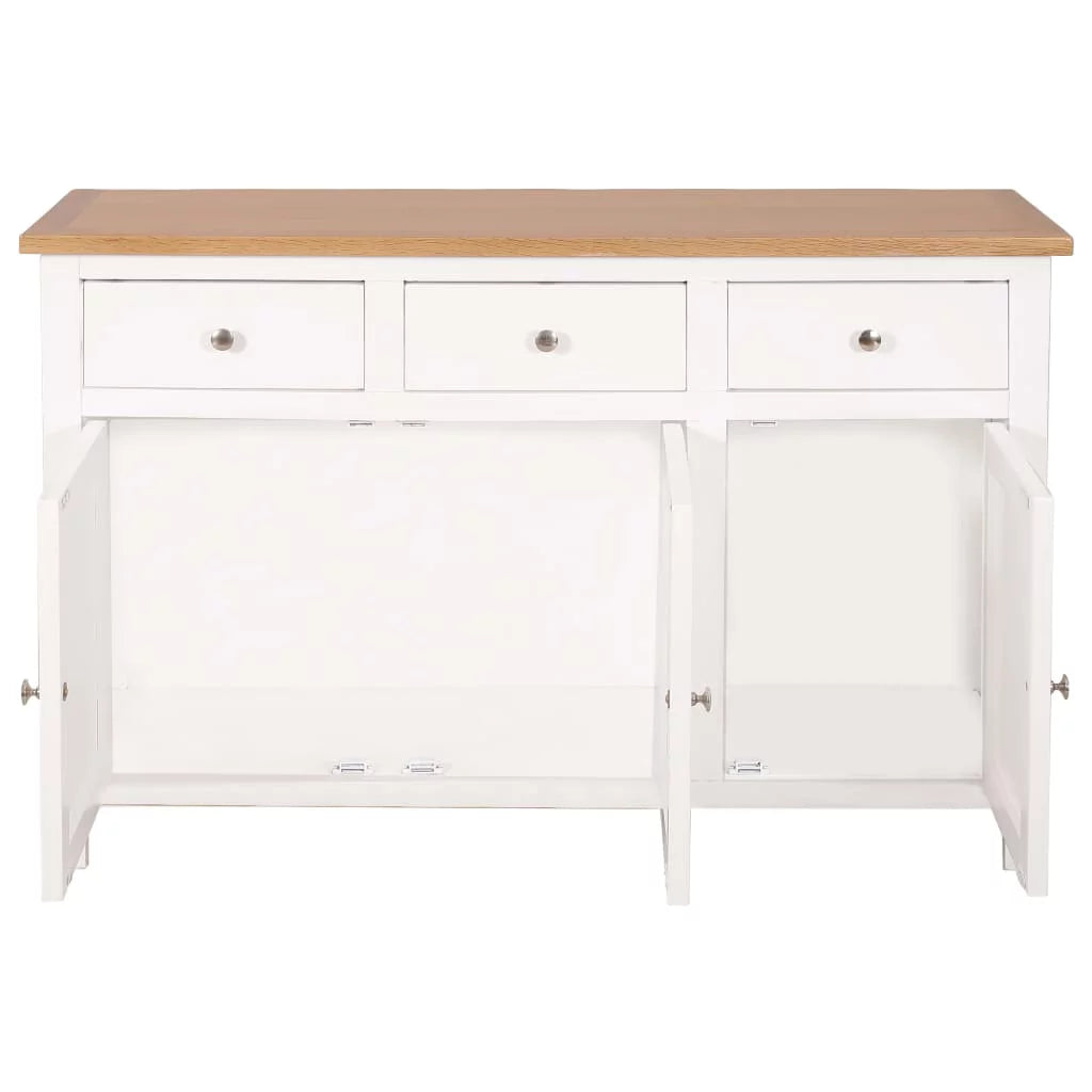 Wooden Sideboard Storage Cabinet with 3 Drawers and 2 Cabinets D98210
