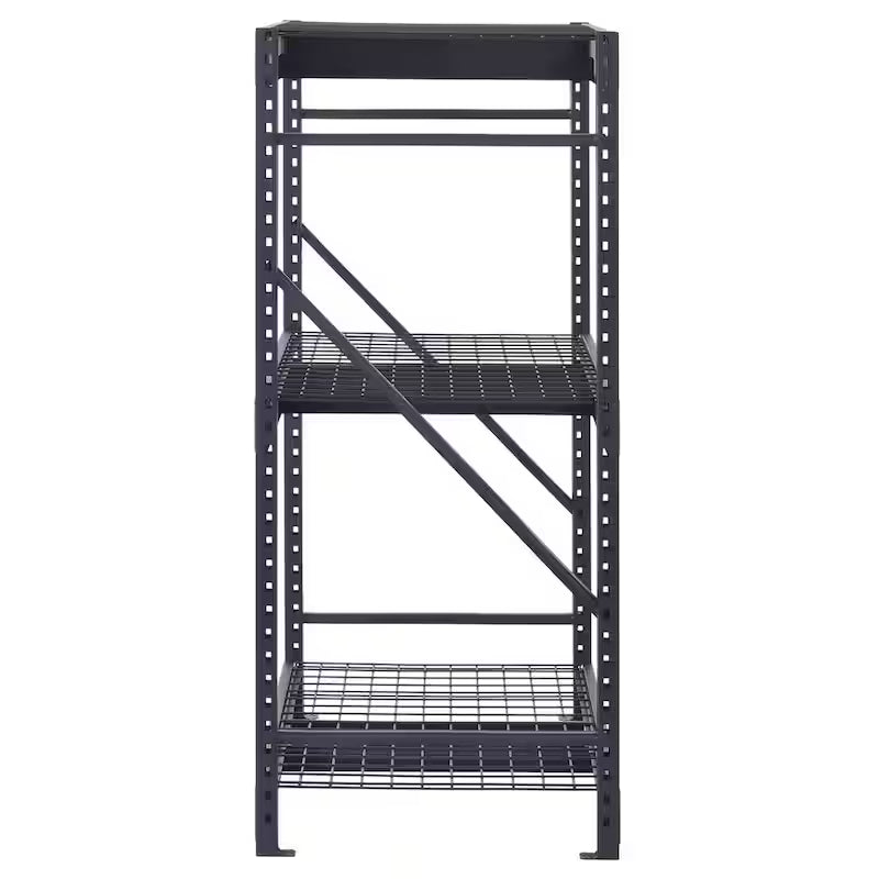 3-Tier Steel Freestanding Garage Storage Shelving Unit in Black F73261