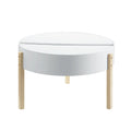 Round Wooden Coffee Table with Hidden Storage U9874