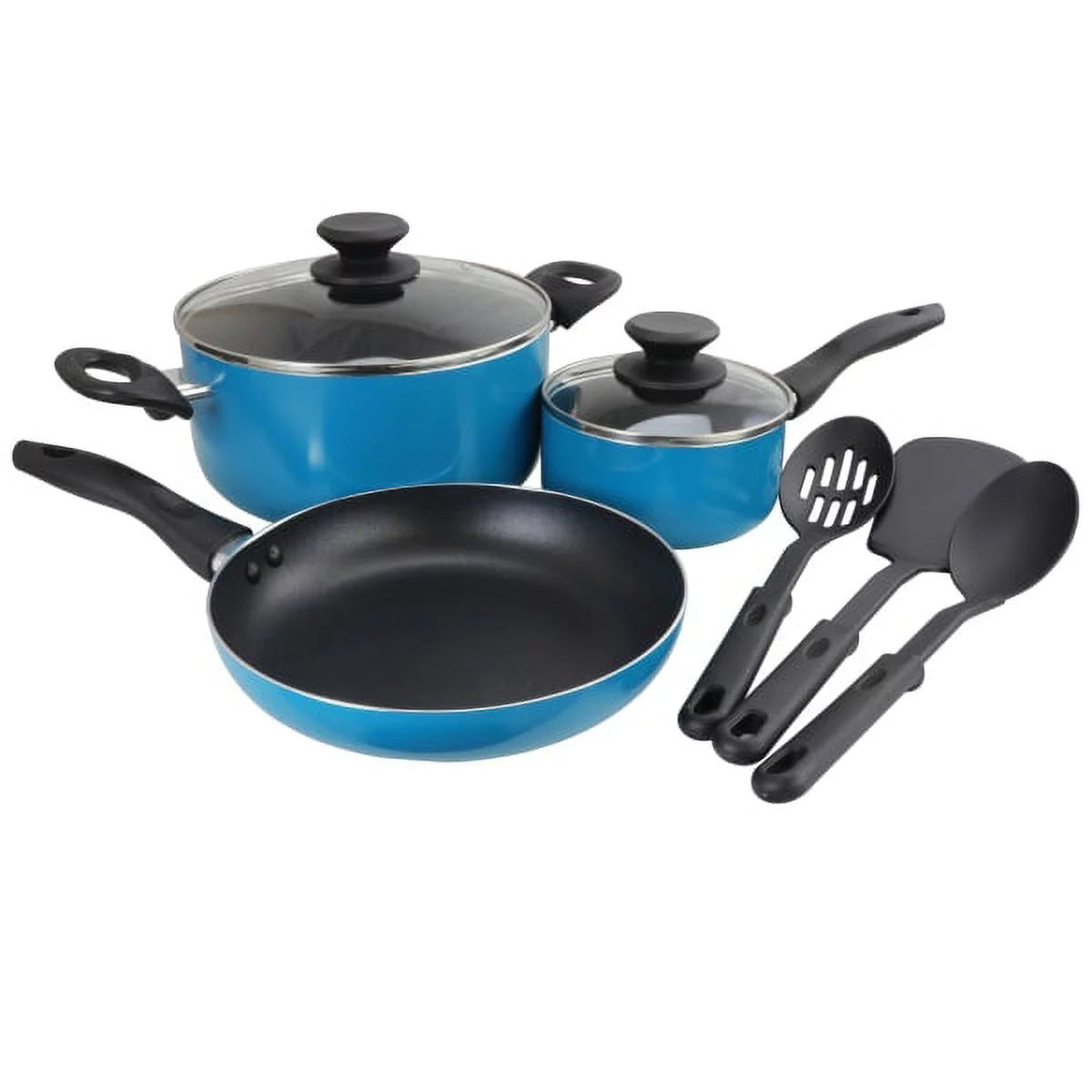 8pc Turquoise Cookware Set X7815
