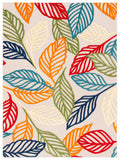 Ivory Green 7' x 9' Indoor/Outdoor Area Rug F94455