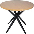 53'' Mid-Century Modern Round Dining Table with Metal Legs R342906