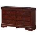 Cherry 6 Drawer Dresser L77636