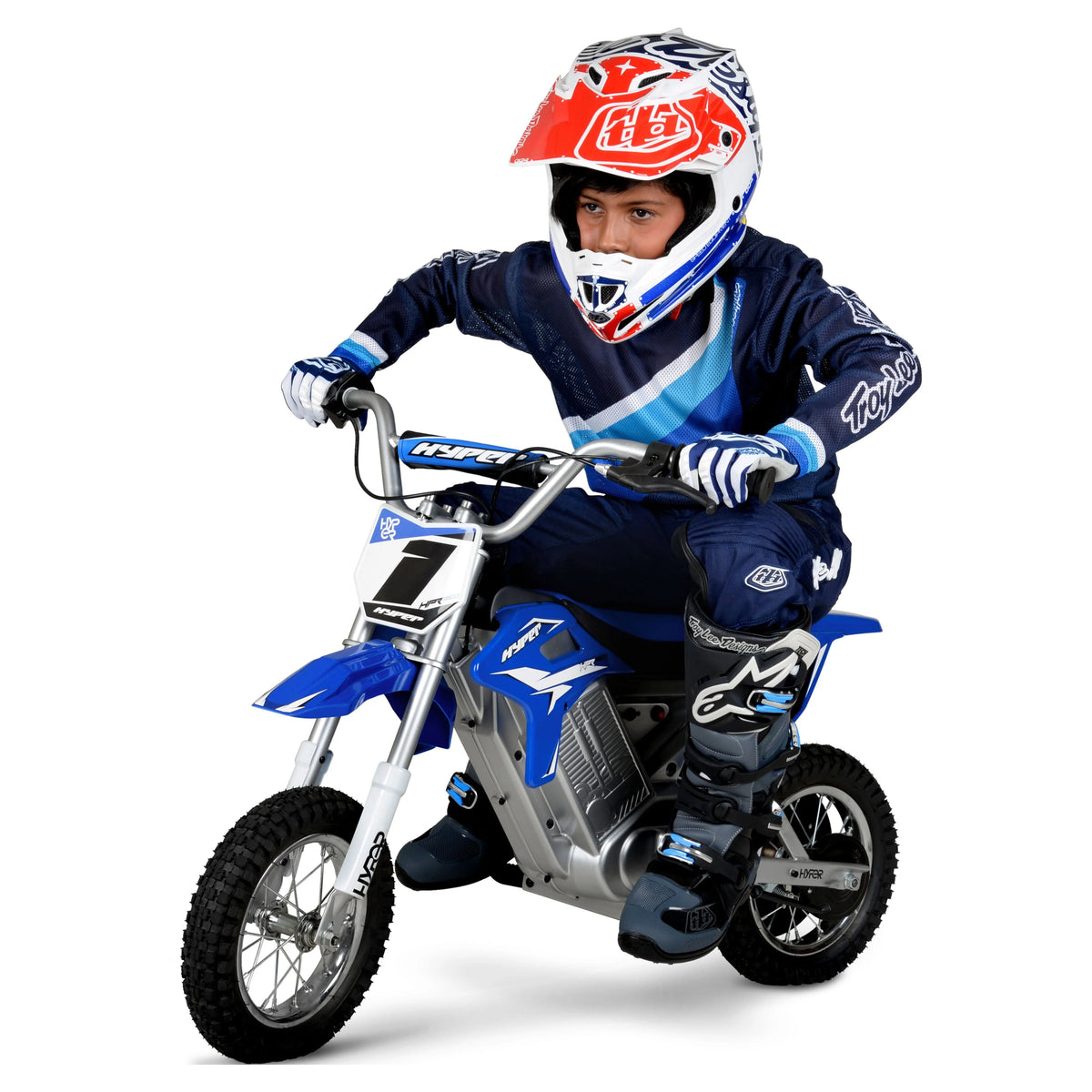 Blue 24 Volt Electric Motorcycle 14 MPH E20968