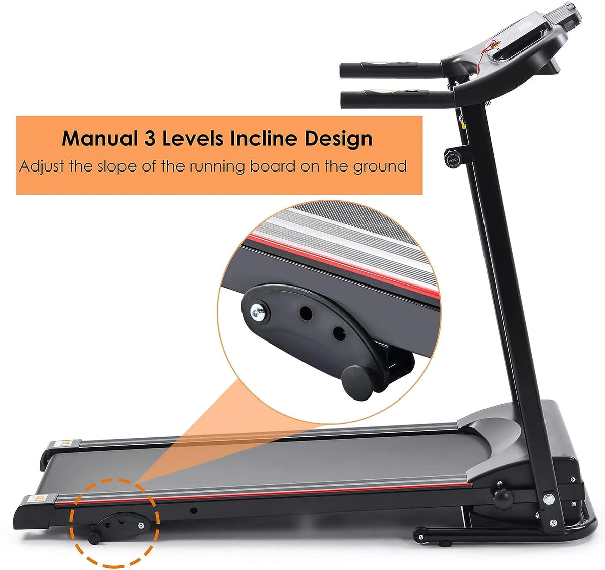 2.5HP Folding Treadmill with Incline I982