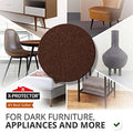 133 PCS Felt Furniture Pads Brown and Beige H539