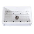 30 In. Farmhouse Kitchen Sink with Strainer and Grid B78042