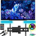 48" 4K HDR OLED Smart TV with Full Motion Wall Mount and Sound Reactive Lighting Kit E78259