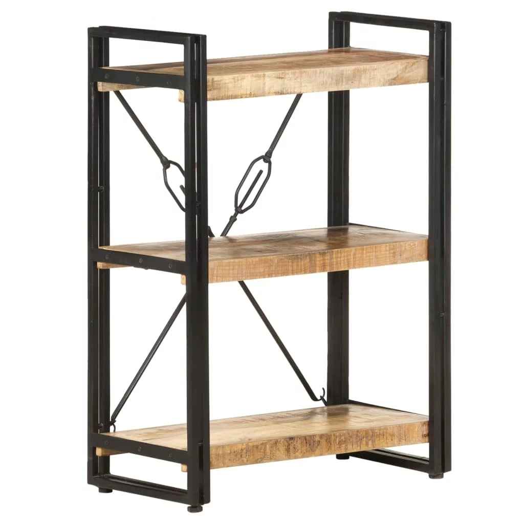 3 Tier Solid Mango Wood Bookcase P392517