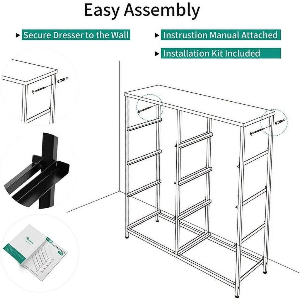 Light Gray 8 Fabric Drawers Storage Tower X43082